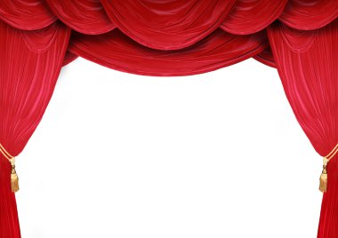 Curtains of an opera house clipart
