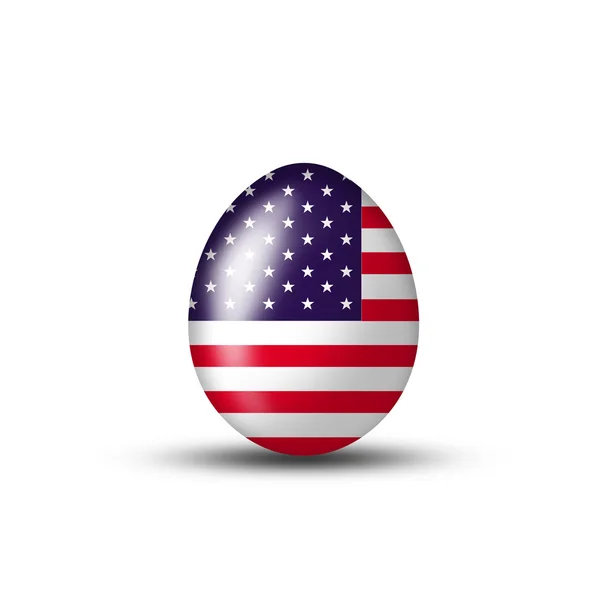 Американський яйце — стокове фото