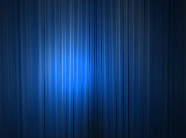 Cortina azul de un teatro — Foto de Stock