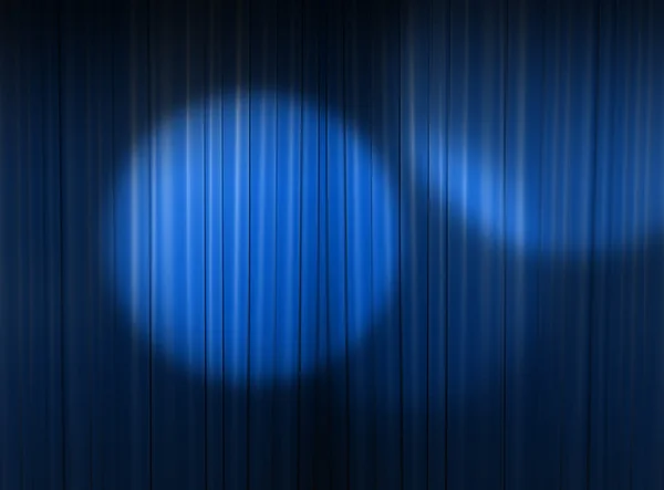 Blue spotlight in the theater — Stock Photo, Image