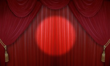 Stage in the theater clipart