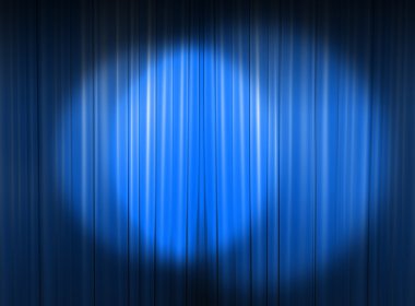 Several spotlights on the curtain clipart