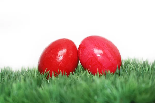 Dois ovos vermelhos — Fotografia de Stock