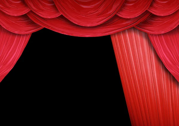 Curtain opens — Stock Photo, Image
