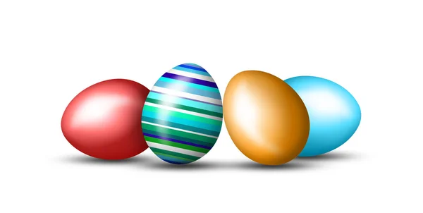 Пасхальні яйця ізольовані — стокове фото