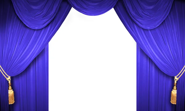 Öppna gardiner av en teater — Stockfoto