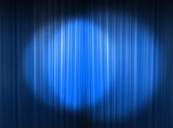 Several spotlights on the curtain — Stock Photo, Image