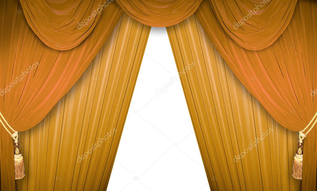 Golden curtains