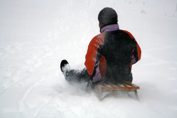 Zábava ve sněhu — Stock fotografie