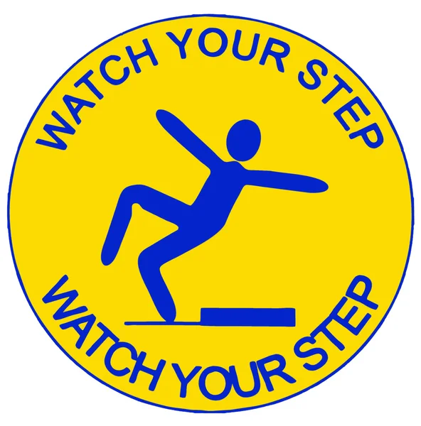 stock image Watch your step