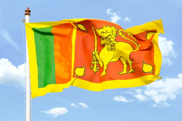 Sri Lankas Nationalflagge — Stockfoto