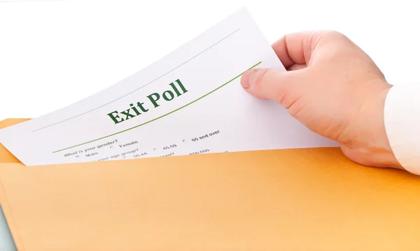 Exit poll — Stockfoto