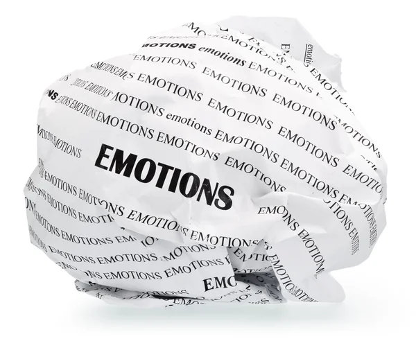 Falten Emotionen — Stockfoto