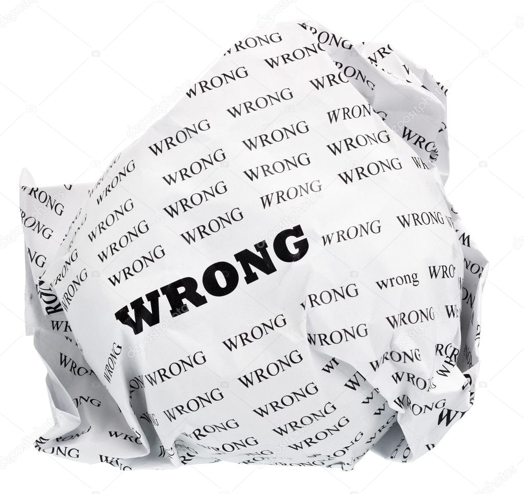 Wrong do not need to
