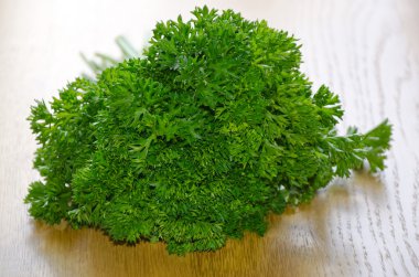 Bunch of parsley, close-up clipart