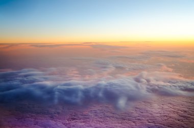 Aerial photo of clouds clipart