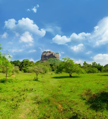 View of mount Sigiriya, Sri Lanka (Ceylon). clipart