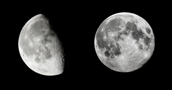 stock image Moon close-up in the night sky