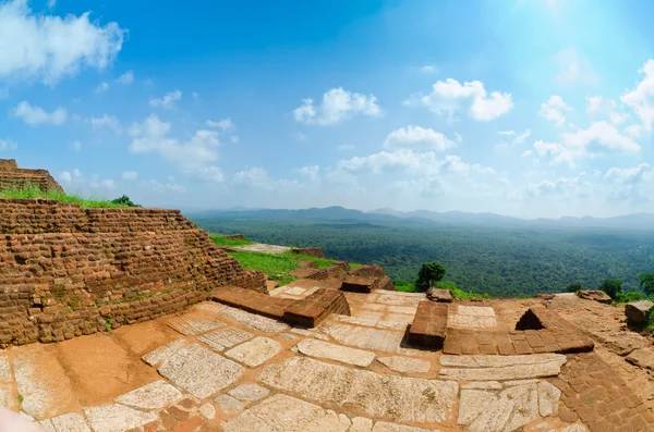 Vista do monte Sigiriya, Sri Lanka (Ceilão ). — Fotografia de Stock