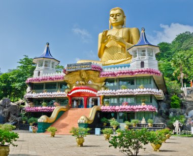 Dhambulla cave temple complexes clipart