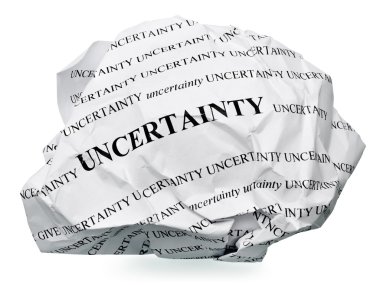 End the uncertainty clipart