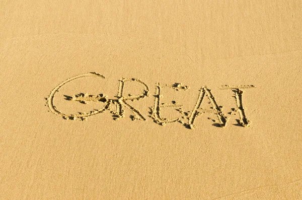 stock image Inscription on the sand