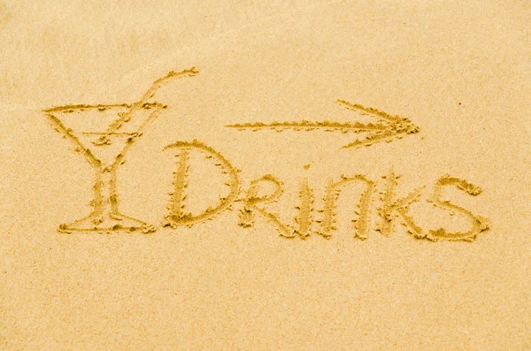 stock image Inscription on the sand