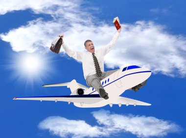 Travel on the world with the best airlines clipart