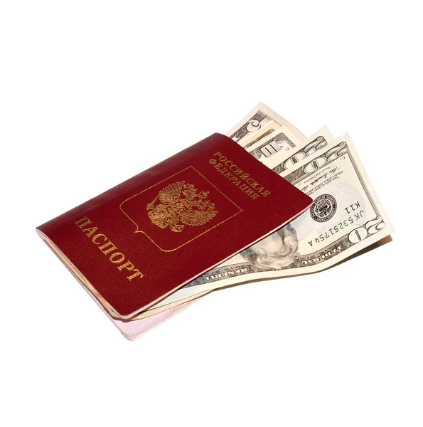 Registration of the passport for departure for work abroad — Stock Photo, Image