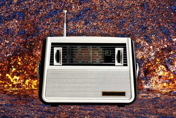 旧复古收音机 — 图库照片