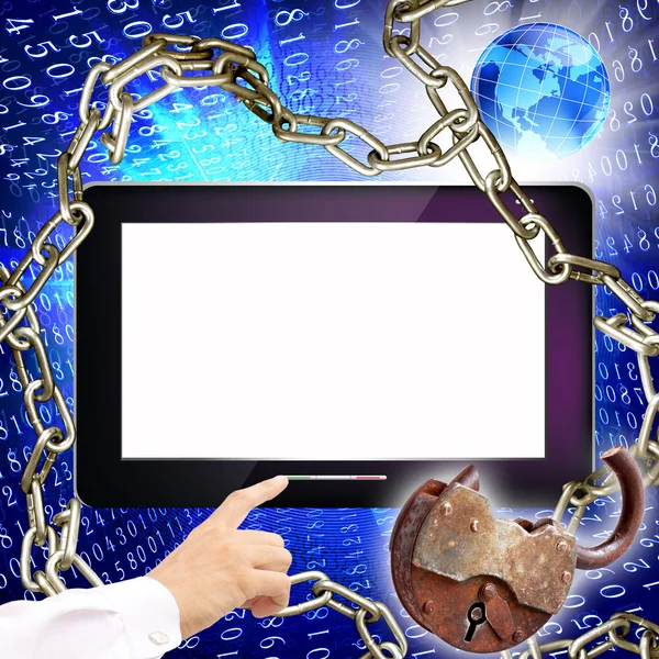 Bezpieczeństwa technologii internetowych — Zdjęcie stockowe