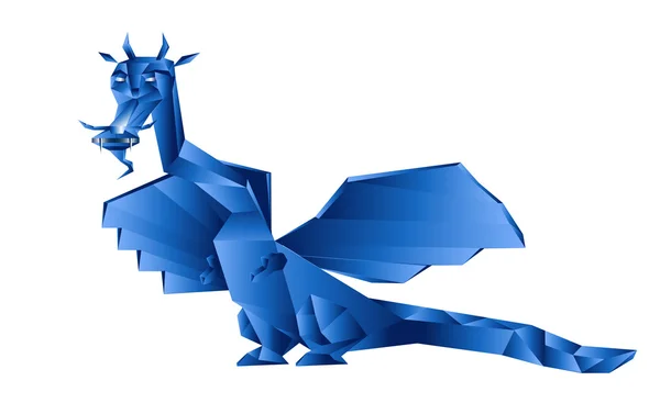 Dragón fantástico azul oscuro — Foto de Stock