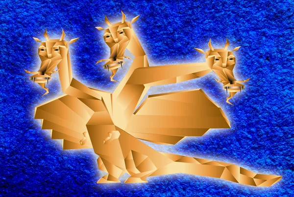 Fantastické drak symbolem 2012 novoroční — Stock fotografie