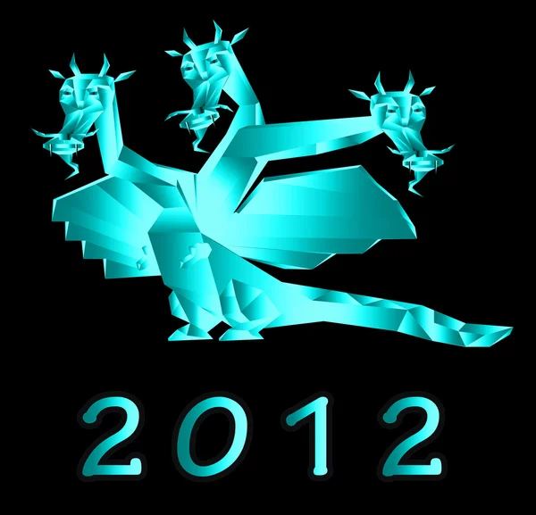 Fantasztikus dragon egy szimbólum 2012 új év — Stock Fotó