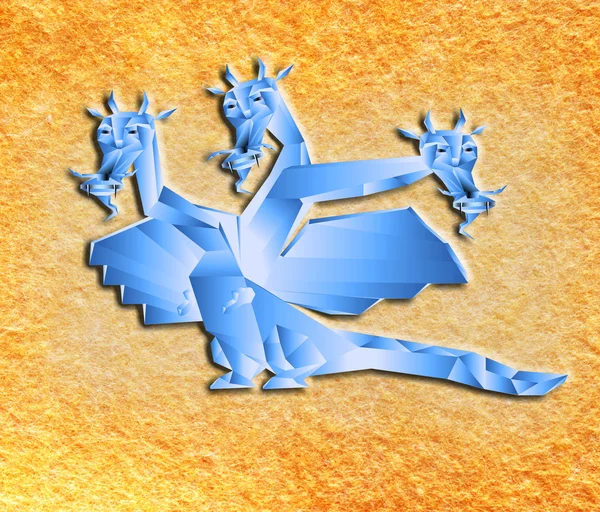 Fantastiska dragon en symbol 2012 nytt år — Stockfoto