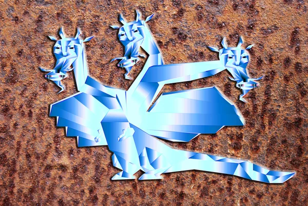 Fantastic dragon a symbol 2012 new years — Stock Photo, Image