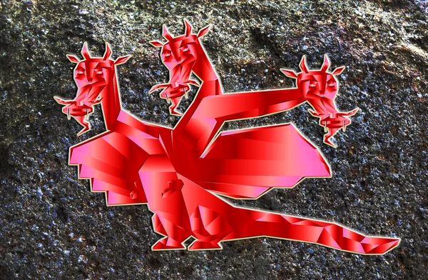 Dragón fantástico un símbolo 2012 años nuevos — Foto de Stock