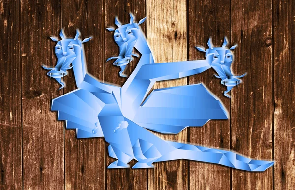 Dragón fantástico un símbolo 2012 años nuevos — Foto de Stock