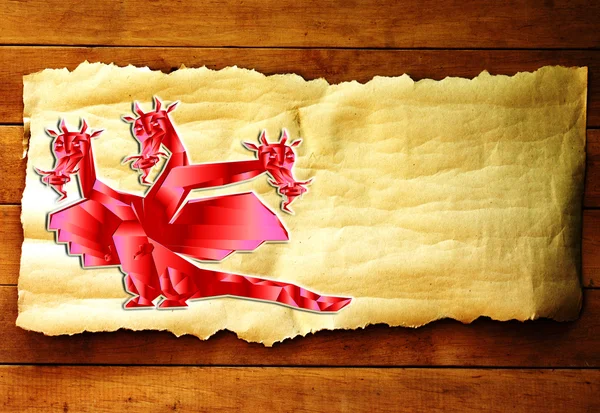 Фантастичний дракон символ 2012 нові роки — стокове фото