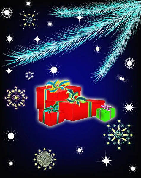 Nový rok a Vánoce abstraktní dekorativní prvky. — Stock fotografie