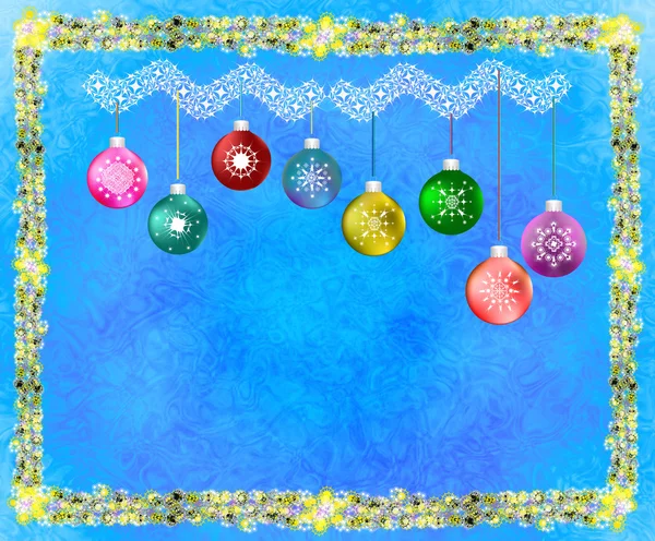 Neujahrs- und Weihnachtskarte — Stockfoto