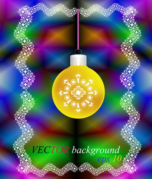Nový rok a Vánoce slavnostní karta — Stockový vektor