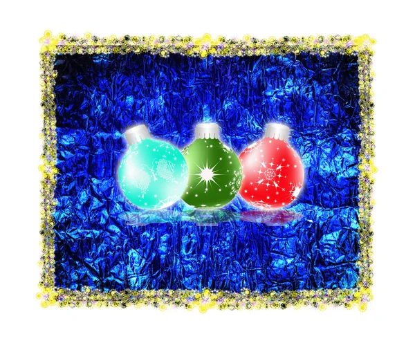 New Year's and Christmas celebratory card — Stock Photo, Image
