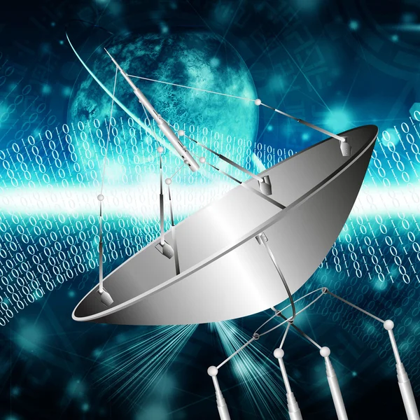 Sistemas de comunicación por satélite — Foto de Stock