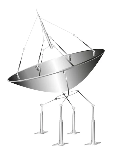 A műhold-antenna — Stock Vector