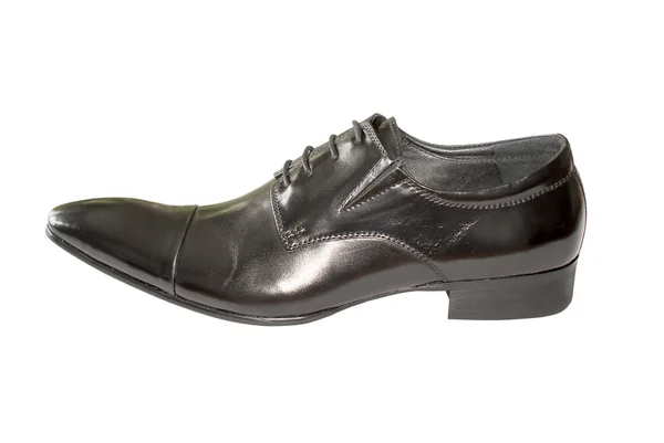 Pánské kožená obuv izolovaných na bílém pozadí — Stock fotografie