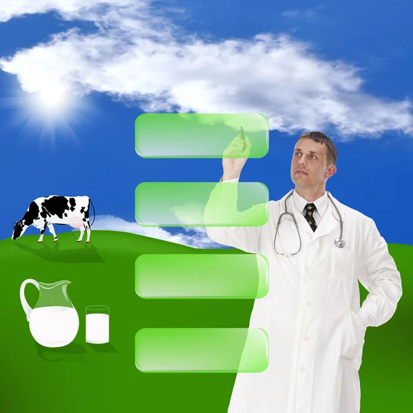 Un alimento lácteo saludable. El concepto —  Fotos de Stock