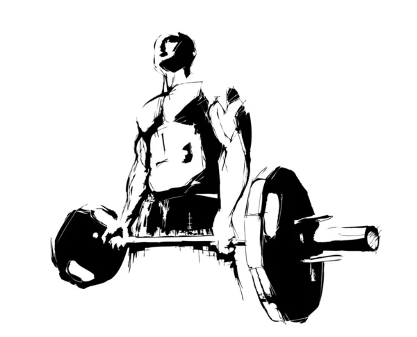Le bodybuilder — Image vectorielle