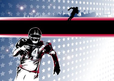 Passion of american football clipart