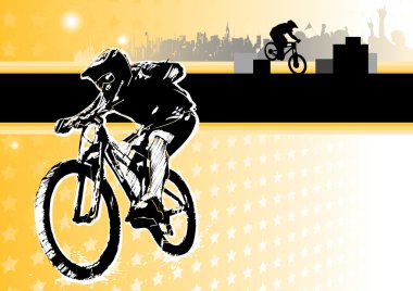 Passion of biking clipart